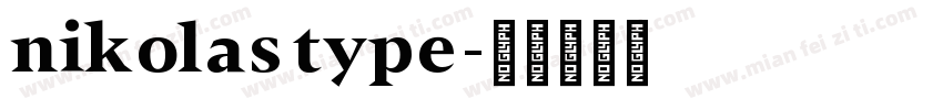 nikolas type字体转换